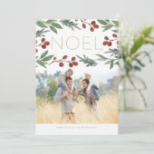 Carte de Noël festive Noel, carte photo (Debout devant)