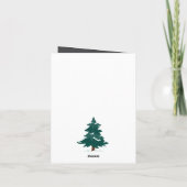 Carte de Noël Festive Père Noël et amis (Dos)