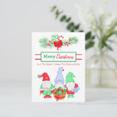 Carte de Noël Festive Personnalisée (Debout devant)