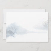 Carte de Noël festive renard d'hiver Script (Dos)