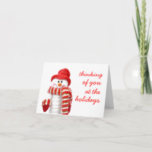 Carte de Noël Festive Snowman