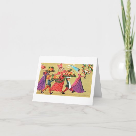 Carte de Noël Festive vintage (Devant)