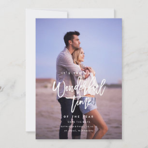 Carte de Noël fiançailles, Enregistrer la date de