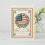 Carte de Noël Fière de Servir Militaire (Debout devant)