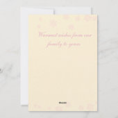 Carte de Noël (fille) pour bébé (Dos)