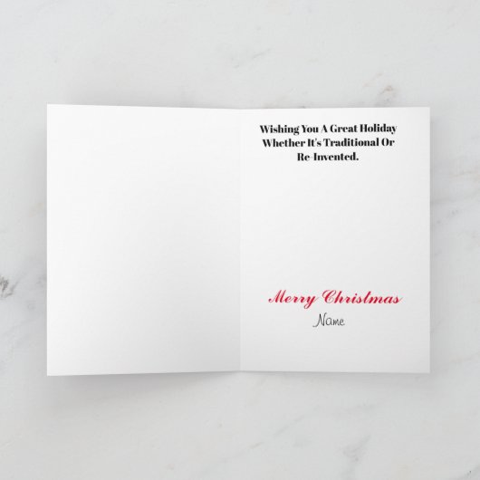 Carte de Noël Fireman et Jack Frost (Intérieur)