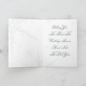 Carte de Noël Flacon de neige bleu (Intérieur)