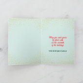 Carte de Noël Flamant rose tropical (Intérieur)