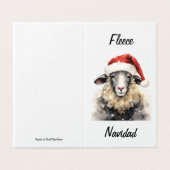 Carte de Noël Fleece Navidad (Outside Unfolded)