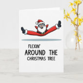 Carte de Noël Flexin Around The Tree (Fleur jaune)
