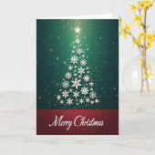 Carte de Noël Flocon de Neige (Fleur jaune)