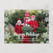 Carte de Noël flocon de neige Joyeuses Fêtes (Devant)