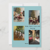 Carte de Noël Flocon de Neige Nouvelle Année Nouve (Dos)