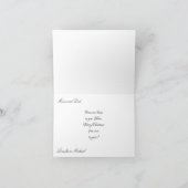 Carte de Noël Flocon de Neige Rouge et Blanc - De (Intérieur)