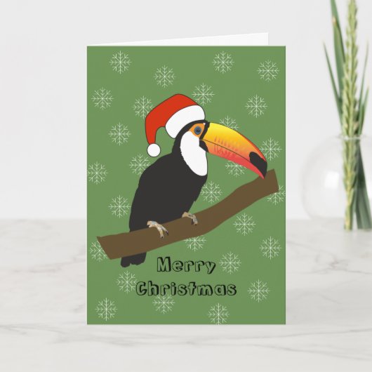 Carte de Noël flocons de neige d'illusima Toucan (Devant)