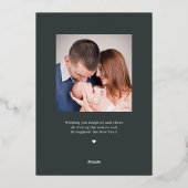 Carte de Noël Floral Bliss en feuille d'aluminium  (Verso)