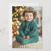 Carte de Noël Floral Elegance (Devant)