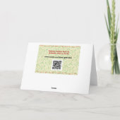 Carte de Noël florale de style vintage (Dos)