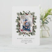 Carte de Noël florale photo (Debout devant)
