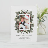 Carte de Noël florale photo (Debout devant)