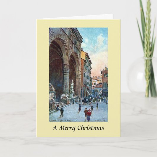 Carte de Noël - Florence, Italie (Devant)