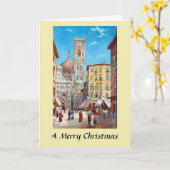 Carte de Noël - Florence, Italie (Fleur jaune)