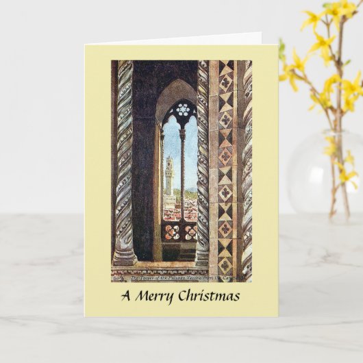 Carte de Noël - Florence, Italie (Fleur jaune)