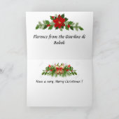 Carte de Noël - Florence, Italie (Intérieur)