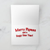 Carte de Noël Flying Pig (Intérieur)