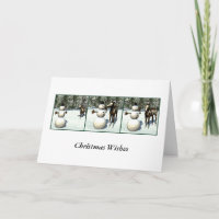 Carte de Noël Foie & Snowman