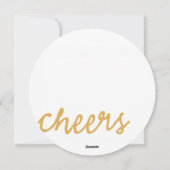 Carte de Noël Foliing d'hiver (Dos)