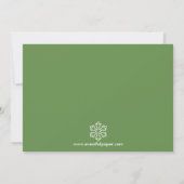 Carte de Noël - Fond Vert 4 Photos (Dos)