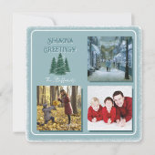 Carte de Noël Forêt Magique de l'Épinette Bleue (Devant)