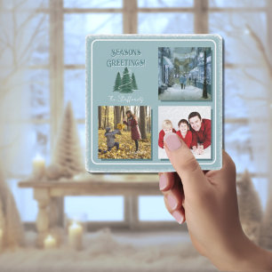 Carte de Noël Forêt Magique de l'Épinette Bleue