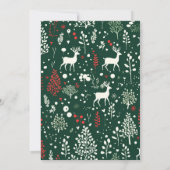 Carte de Noël Forêt Moderne (Dos)