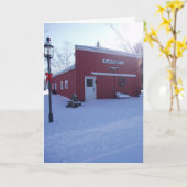 Carte de Noël "Forge" (Fleur jaune)