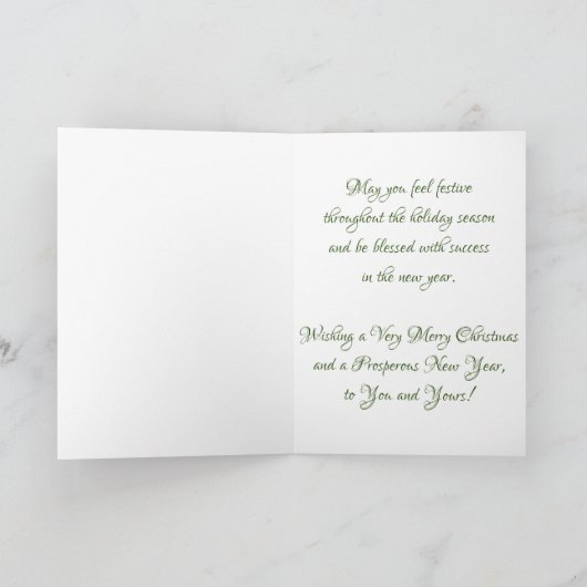 Carte de Noël « Forge de forgeron » (Intérieur)