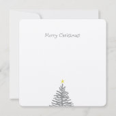 Carte de Noël Fox et robin (Dos)