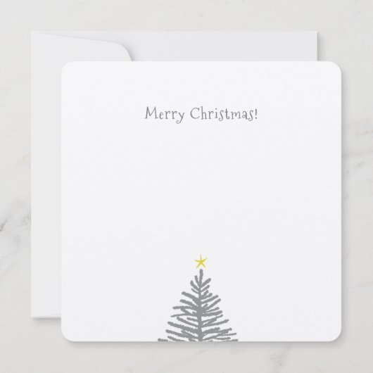 Carte de Noël Fox et robin (Dos)