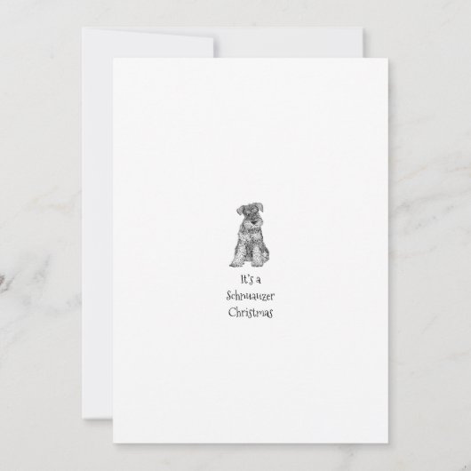 Carte de Noël Fox Terrier (Dos)