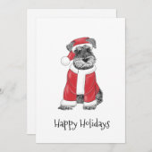 Carte de Noël Fox Terrier (Devant / Derrière)