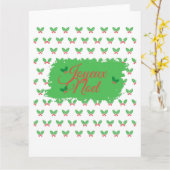 Carte de Noël française (Fleur jaune)