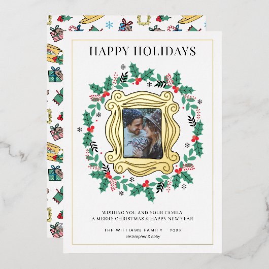 Carte de Noël FRIENDS™ Photo (Recto/Verso)