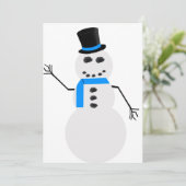 Carte de Noël Frosty (Debout devant)