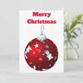 Carte de Noël Frosty Ornament (Debout devant)