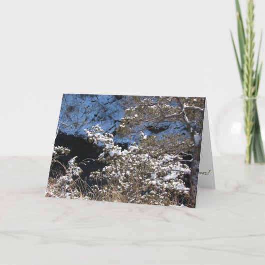 Carte de Noël "Frosty Pines" (Devant)