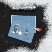 Carte de Noël Frosty Word Art Flat
