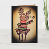 Carte de Noël Funny Blitzen (Devant)