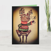 Carte de Noël Funny Blitzen (Devant)