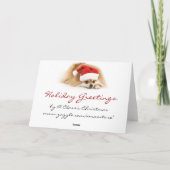 Carte de Noël Funny personnalisable (Dos)